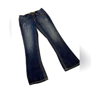 Seven7 Women's Boot Cut Jeans - Dark Blue